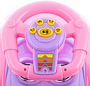 Автомобиль-каталка Chi Lok Bo Deluxe Mega Car 382  (розовый) с родительской ручкой , фото 4
