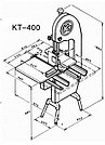 Ленточная пила для резки мяса KT-400, фото 2