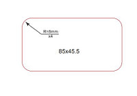 Самоклеющаяся этикетка 85х45.5