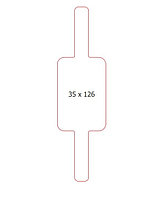 Самоклеющаяся этикетка 35х126