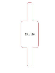 Самоклеющаяся этикетка 35х126