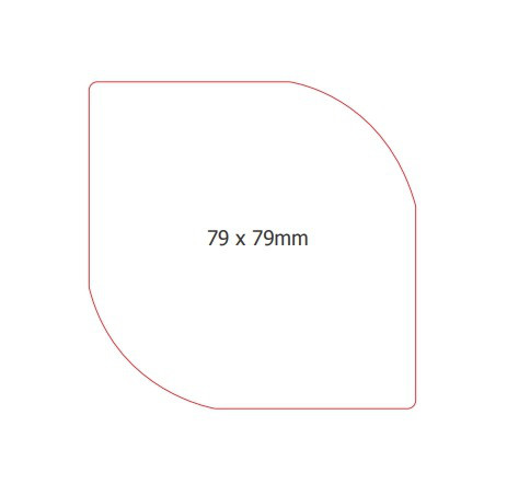 Этикетка самоклеющаяся 79х79