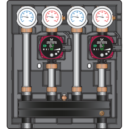 Насосный модуль Meibes Kombimix UK/UK DN20 (3/4") с насосом Grundfos Alpha 2L 15-60 130 (26103 GFP), фото 2