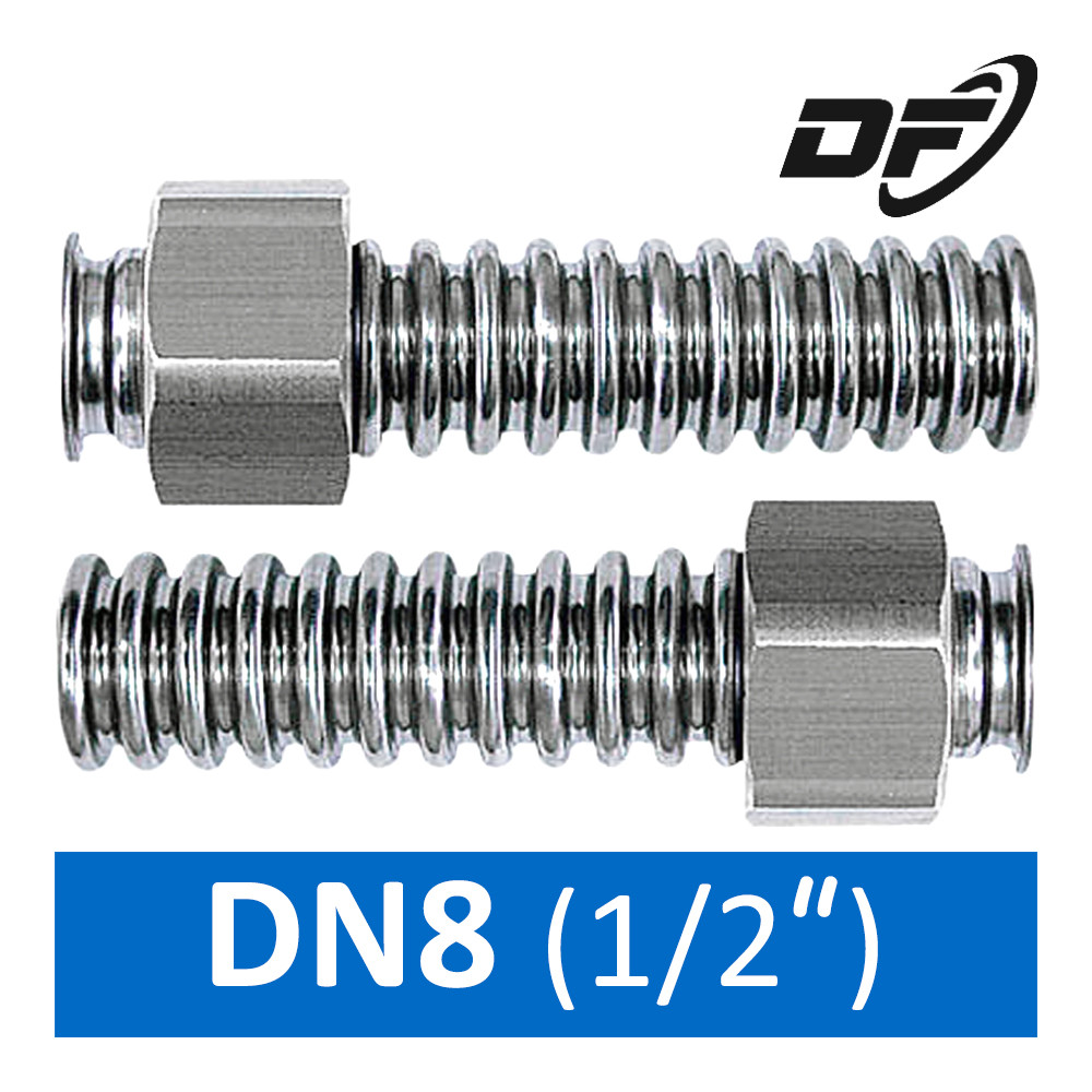 Шланг водопроводный DN8 Джем-Флекс 1.0 м гайка-гайка 1/2" - фото 1 - id-p75265113