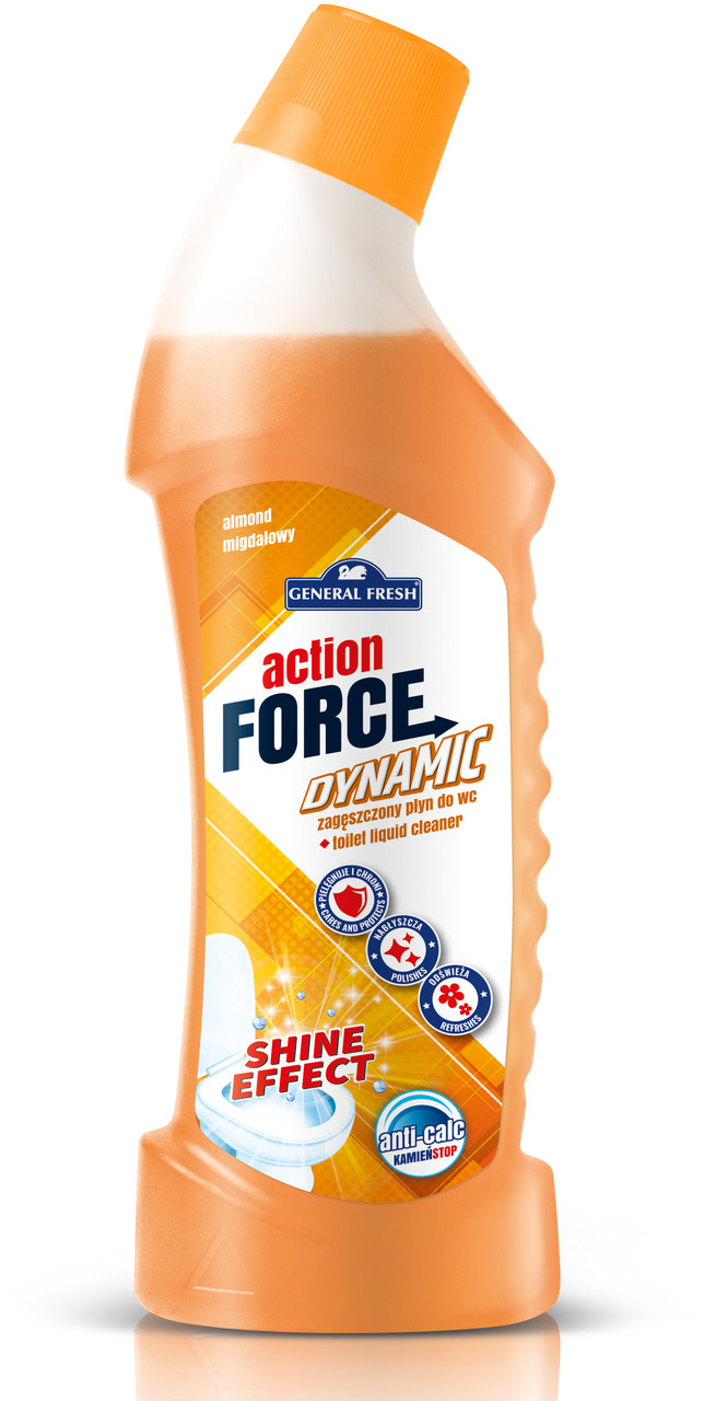 Моющее средство для унитазов ACTION FORCE DYNAMIC (1000 мл) GENERAL FRESH Миндаль