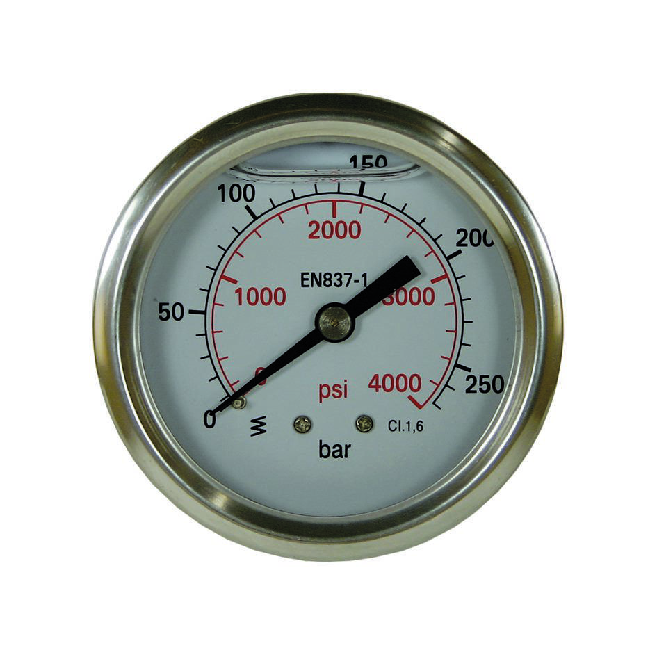 Манометр высокого давления 0-400 1/4"M, 50 мм - фото 1 - id-p72805624