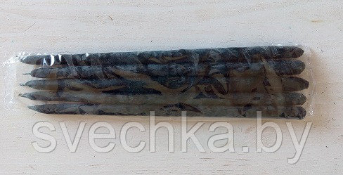 Чёрные магические восковые свечи 3ч упаковка 3 штуки, фото 2