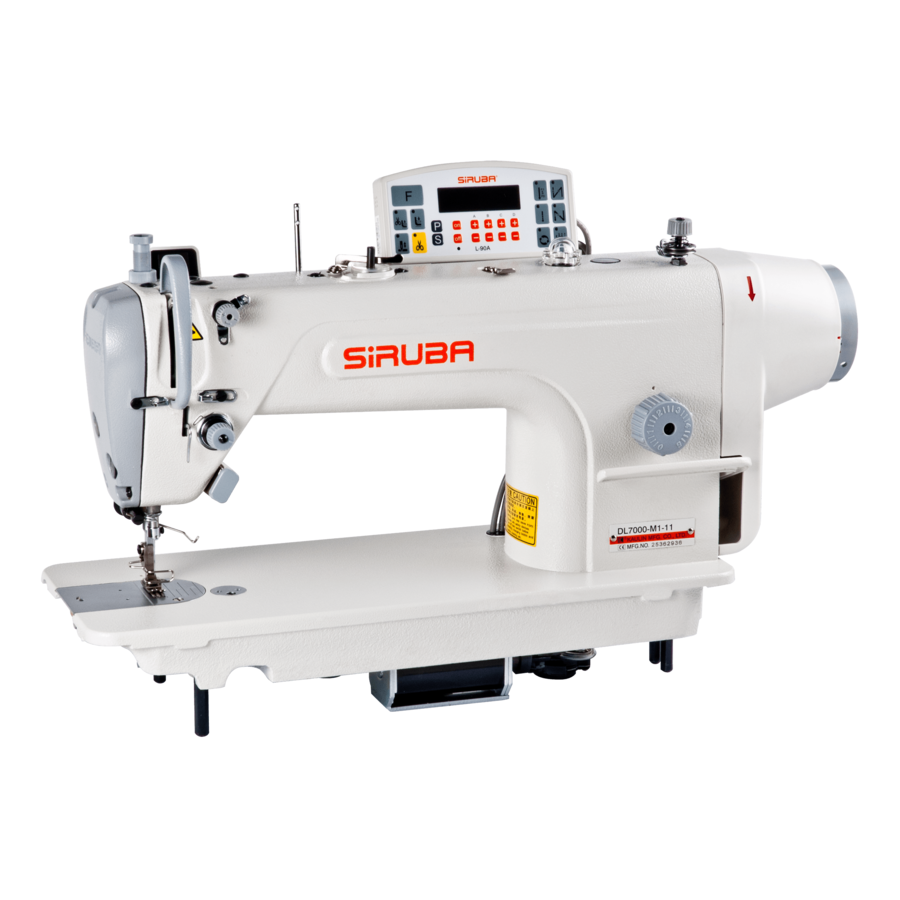 Промышленная швейная машина SIRUBA DL7000-NM1-13 одноигольная стачивающая с нижним и игольным транспортером - фото 1 - id-p75363089