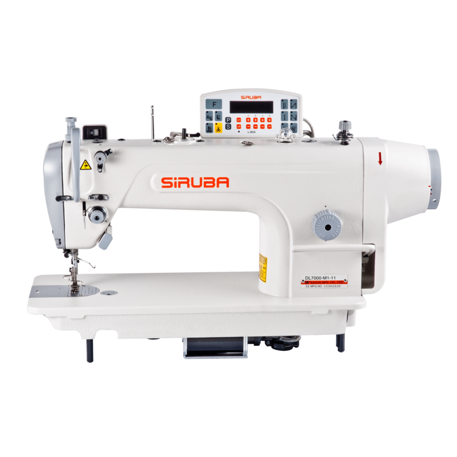 Промышленная швейная машина SIRUBA DL7000-NН1-13 одноигольная стачивающая с нижним и игольным транспортером - фото 3 - id-p75363906