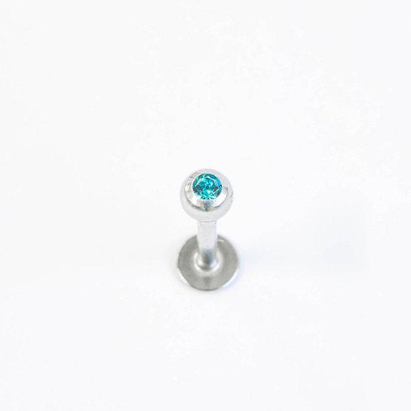 Лабрет для пирсинга с кристаллом 1,2мм (Синий 1,2*8) - фото 5 - id-p69714816