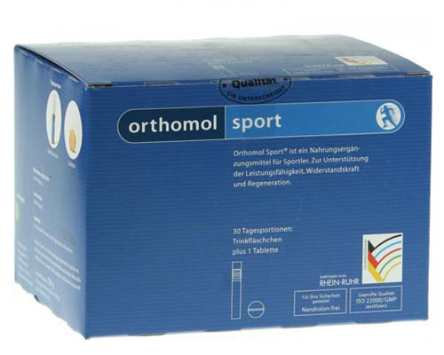 Витамины Orthomol Sport (Таурин), 30 дней