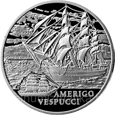 Америго Веспуччи (Amerigo Vespucci), 20 рублей 2010 Серебро