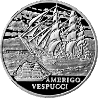 Америго Веспуччи (Amerigo Vespucci). Медно никель 1 рубль. 2010