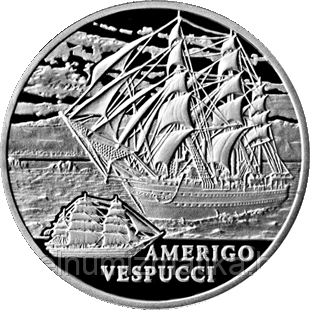 Америго Веспуччи (Amerigo Vespucci). Медно никель 1 рубль. 2010 - фото 1 - id-p75462049