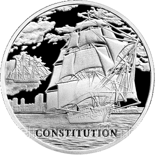 Конститьюшн (Constitution). Медно–никель 1 рубль 2010