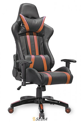 Компьютерное кресло Gamer (Геймер) (Черный+оранжевый), фото 2