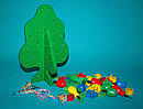 Развивающая игрушка Шнуровка "Моё фруктовое дерево", арт. 108 , фото 2
