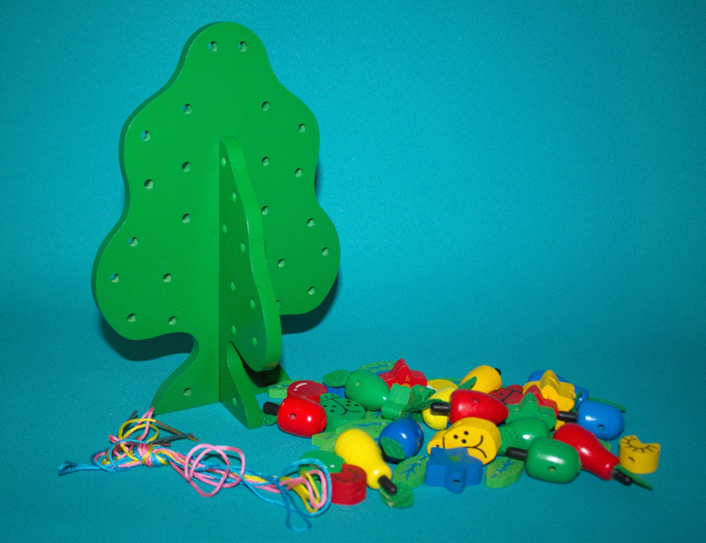 Развивающая игрушка Шнуровка "Моё фруктовое дерево", арт. 108 - фото 2 - id-p75466947