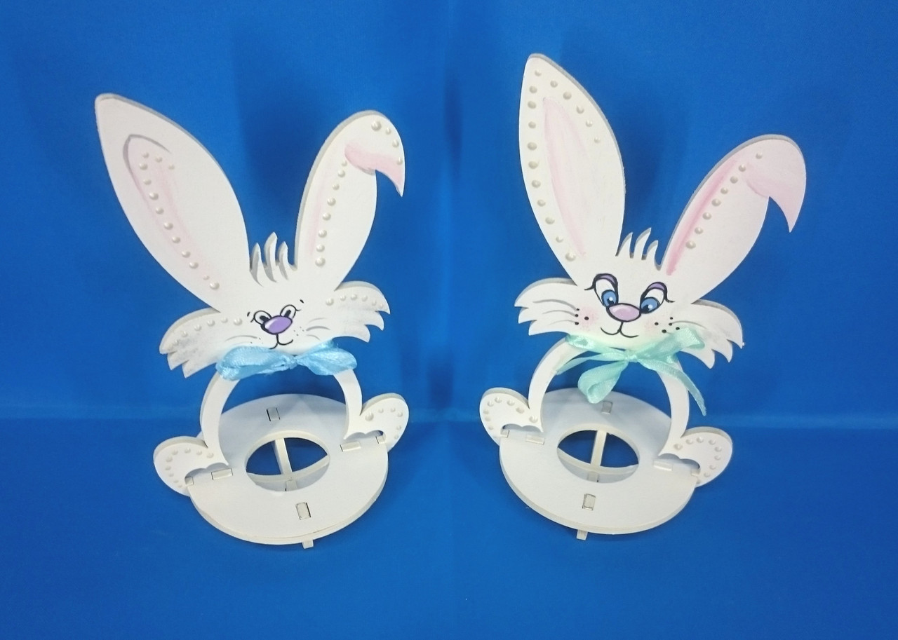 Подставка на 1 яйцо "Кролик" с ручной росписью - фото 3 - id-p75469241