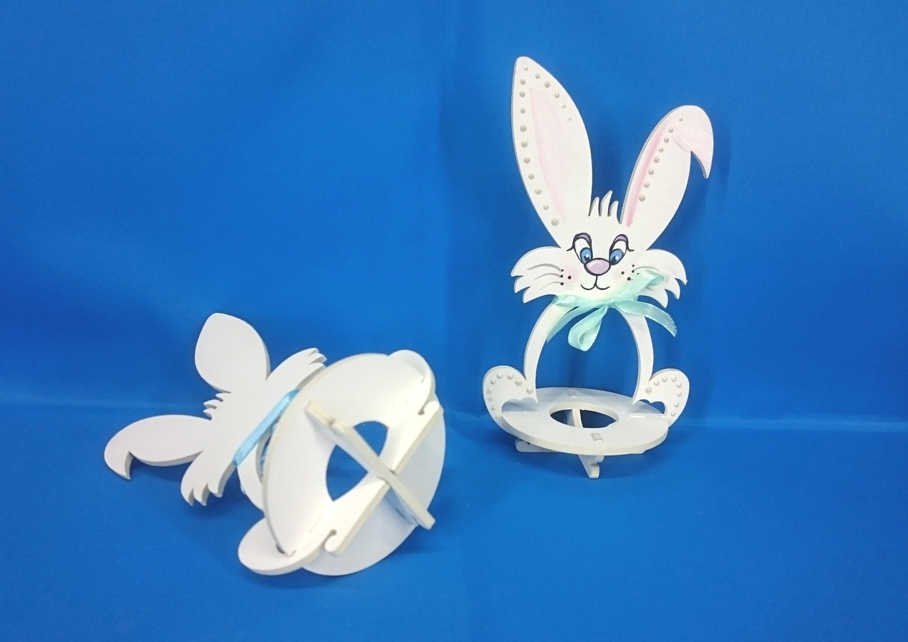 Подставка на 1 яйцо "Кролик" с ручной росписью - фото 7 - id-p75469241