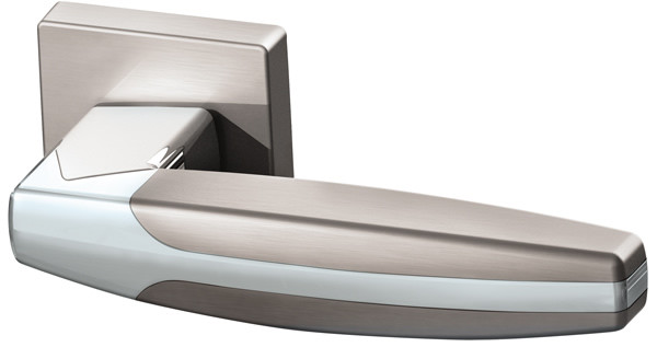 Дверная ручка ARC (квадрат) хром/матовый никель
