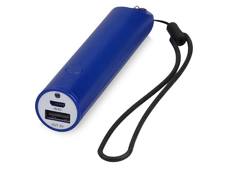 Портативное зарядное устройство на шнурке, 2200 mAh, синий, фото 2