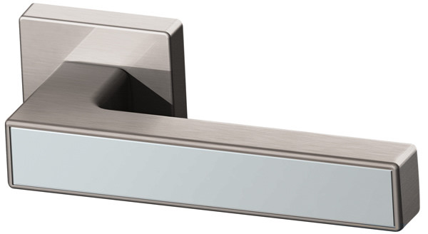 Дверная ручка SCREEN (квадрат) матовый никель/хром.