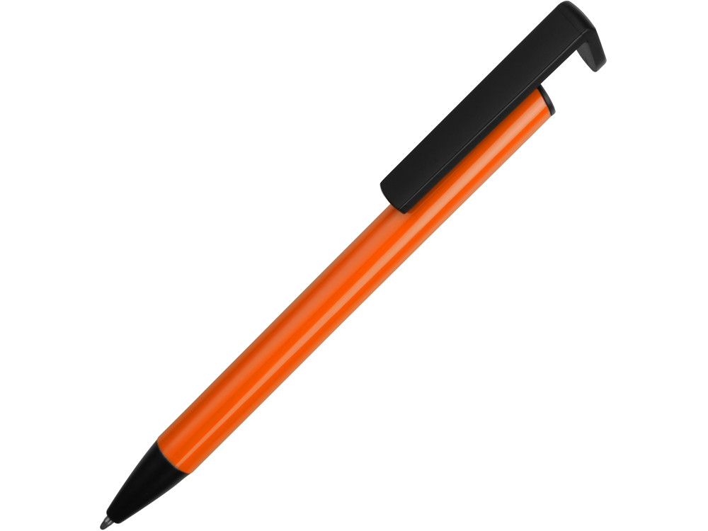 Ручка-подставка шариковая Кипер Металл, оранжевый - фото 1 - id-p72565082