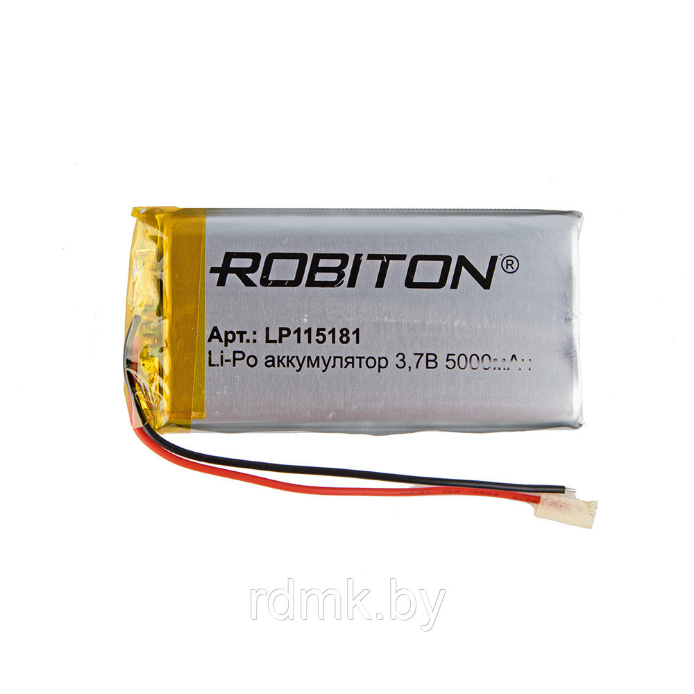 Литий полимерный аккумулятор LP115181 3,7v 5000 mAh