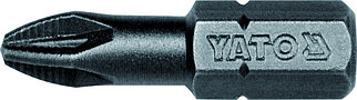 Биты 1/4"х25мм PZ2 50шт., YATO