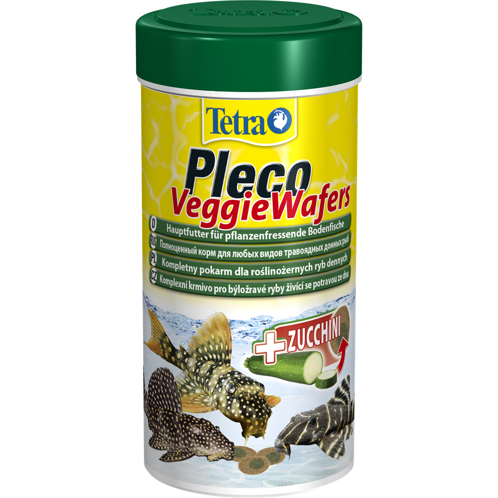 Tetra Pleco Veggie Wafers 100 мл - корм для травоядных донных рыб