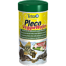 Tetra Pleco Veggie Wafers 100 мл - корм для травоядных донных рыб