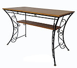 Стол деревянный с коваными ножками АЭМСИ 6-1(23), фото 2