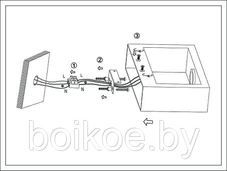 Бра декоративное Frame GW-8110-10-BL-WW (10Вт, 3000K), фото 2