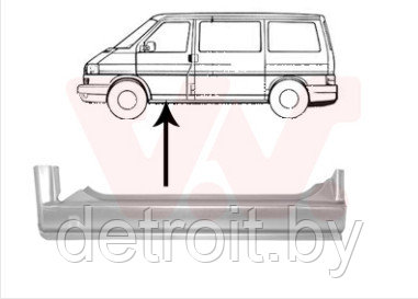Порог левый передней двери Фольксваген Транспортер Т4, 5874101 - фото 1 - id-p76715935