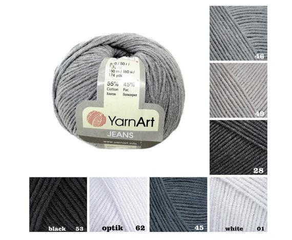 YarnArt Jeans цвет №28 тёмно-серый - фото 3 - id-p75579551