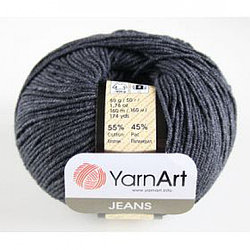 YarnArt Jeans цвет №28 тёмно-серый