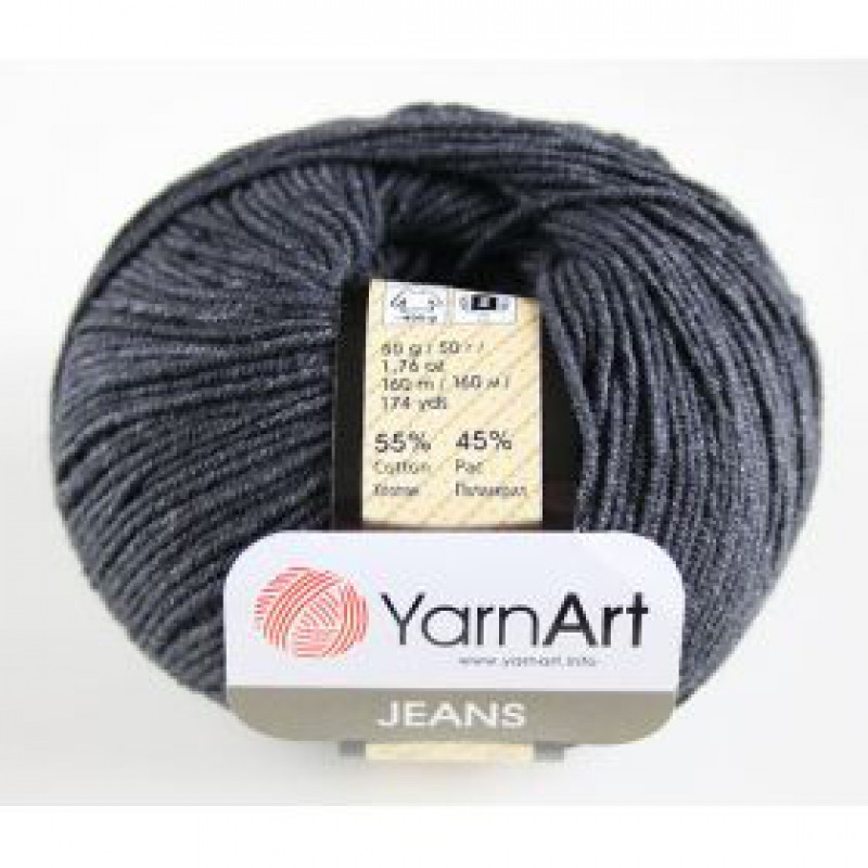YarnArt Jeans цвет №28 тёмно-серый - фото 1 - id-p75579551
