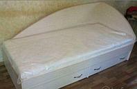 Односпальная кровать с ящиками Крепыш-03 дуб бодега светлый