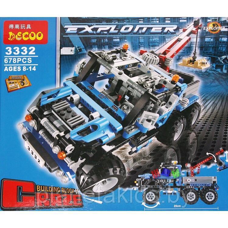 Конструктор Decool 3332 (аналог Lego Technik 8273-2) "Тягач - вездеход" 678 деталей - фото 3 - id-p75585338