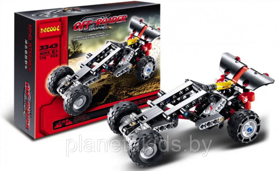 Конструктор Decool 3343 Внедорожник аналог Лего Техник (LEGO Technic) 141 дет. - фото 1 - id-p75585642