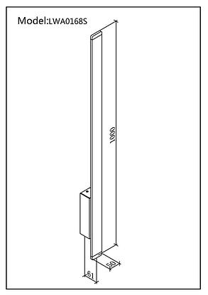 Светильник уличный настенный L-Cross LWA0168S-BL(WH)-WW (Черный/Белый, 20Вт, 3000K, IP54), фото 2