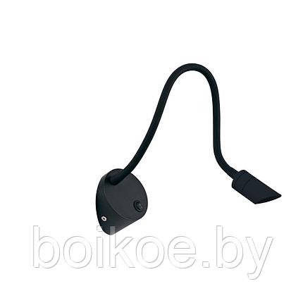 Светильник настенный BED BQ003103-A-3-BL(WH)-WW (Черный/Белый, 3Вт, 3000K, IP20), фото 2