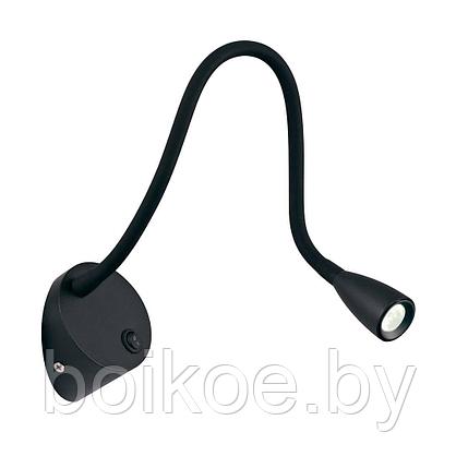 Светильник настенный BED-1 BQ004103-A-3-BL(WH)-WW (Черный/Белый, 3Вт, 3000K, IP20), фото 2