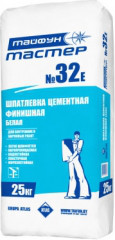 Шпатлевка Тайфун-Мастер цементная финишная №32е белая 25кг. - фото 1 - id-p75598848