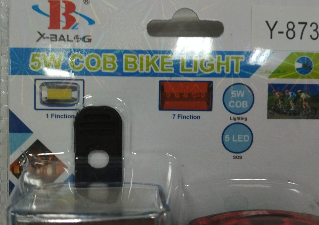 Фонарь велосипедный на светодиодах Bailong Y-873 комплект - фото 4 - id-p75600553