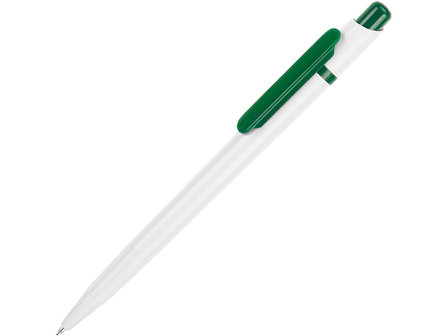 Ручка шариковая Этюд, белый/зеленый, фото 2