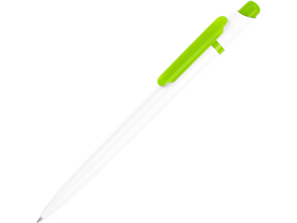 Ручка шариковая Этюд, белый/зеленое яблоко - фото 1 - id-p72051733