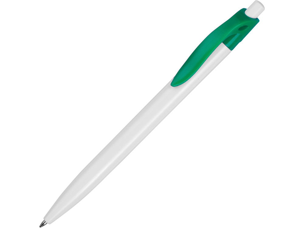 Ручка шариковая Какаду, белый/зеленый - фото 1 - id-p72561134