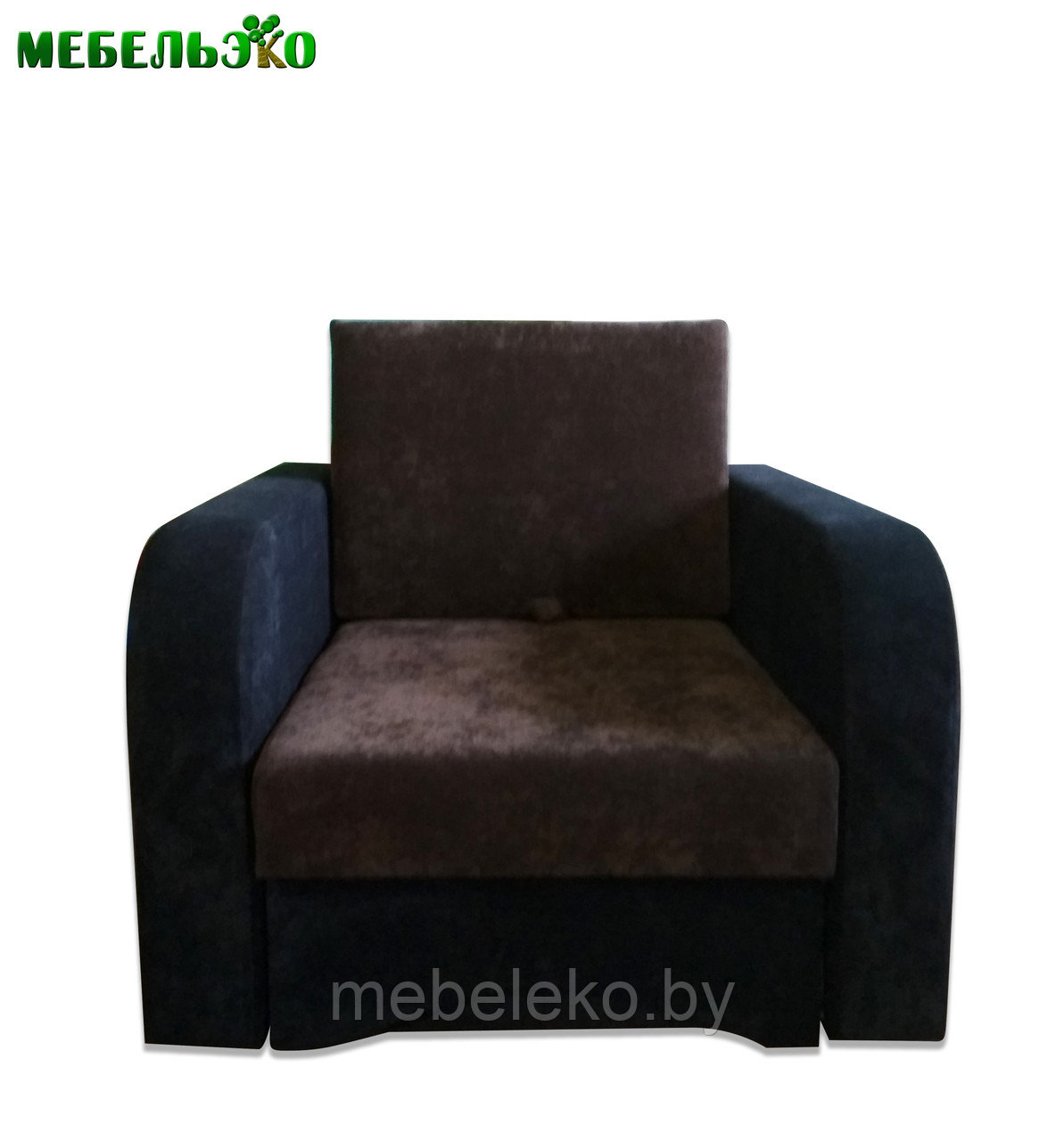 Кресло-кровать "Рия" черно-коричневое - фото 1 - id-p72791112